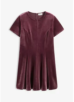 Mini jurk van zacht fluweel, bonprix