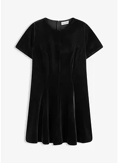 Mini jurk van zacht fluweel, bonprix