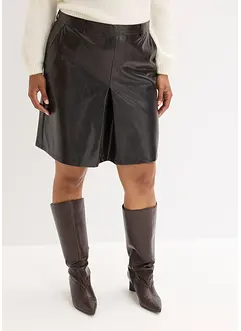 Plooirok van imitatielakleer, bonprix