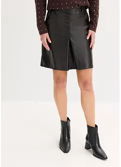 Plooirok van imitatielakleer, bonprix