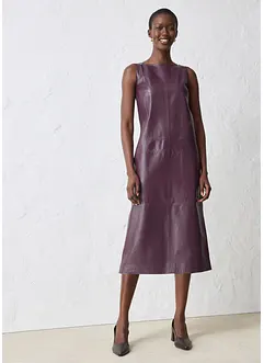 Leren jurk van nappaleer, bonprix