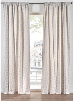 Jacquard gordijn van biologisch katoen (1 stuk), bonprix