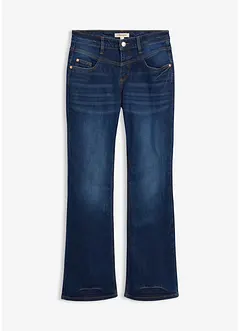Mid waist stretch jeans, bootcut, bonprix