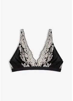 Bralette van tweekleurig kant, bonprix