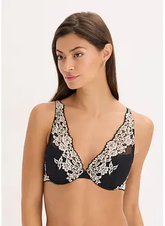 Voorgevormde bh met tweekleurig kant, bonprix