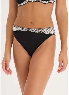 Slip van tweekleurig kant (set van 2), bonprix