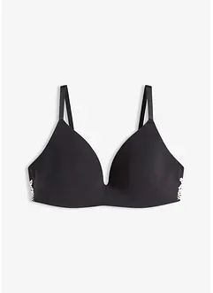 Voorgevormde bh zonder beugels met biologisch katoen en kant, bonprix