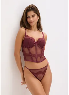 Bustier met sierlijk kant, bonprix