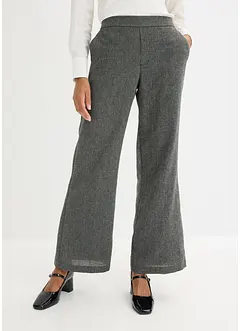 Bootcut broek in tweed look, bonprix