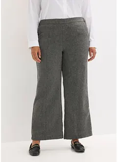 Bootcut broek in tweed look, bonprix