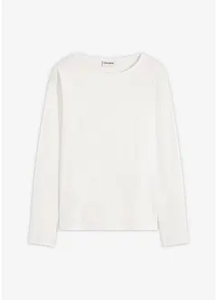 Longsleeve van katoen met mouwen van popeline, bonprix