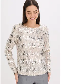Longsleeve met pailletten, bonprix