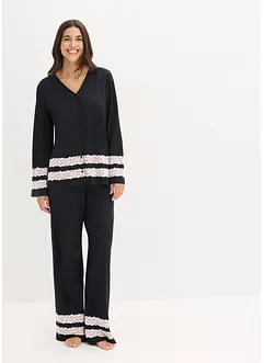 Pyjama van een softe viscose-mix, bonprix