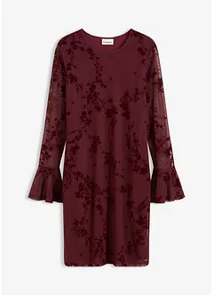 Mini jurk met mesh, bonprix