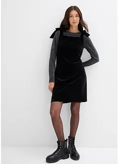 Mini jurk van zacht fluweel, bonprix