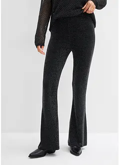 Flared legging met glitter, bonprix