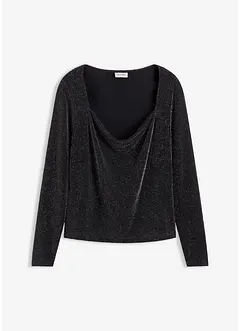 Top met watervalhals, bonprix