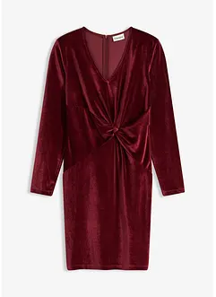 Mini jurk van glanzend fluweel, bonprix