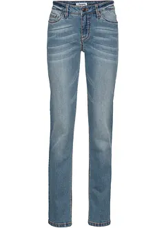 Straight stretch jeans, mid waist, bonprix