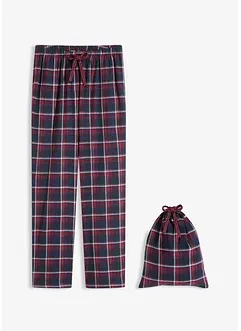 Geweven pyjamabroek van flanel met cadeauzakje, bonprix