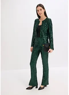 Gebreide jurk met glittereffect, bonprix