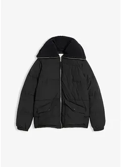 Gewatteerde jas met teddykraag, bonprix