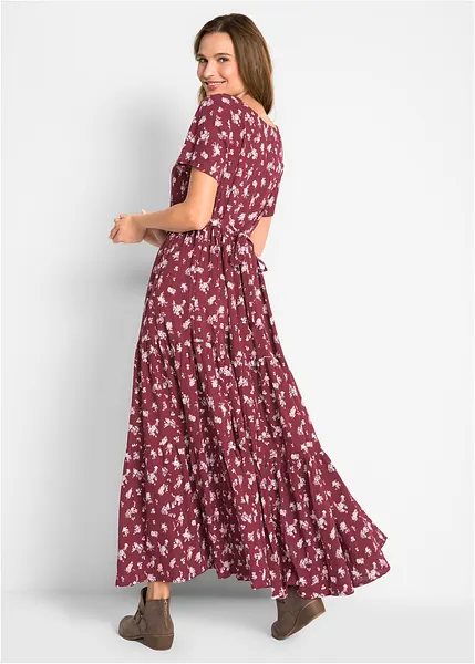 Maxi Jurk Zomer Zomerjurk Katoen Korte Mouw Dames Jurken Zomer