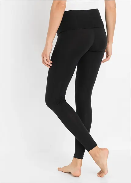 Prettige positiekleding legging van katoen zwart