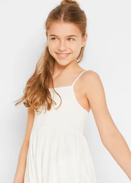 Zomerse meisjesjurk met zeeprint