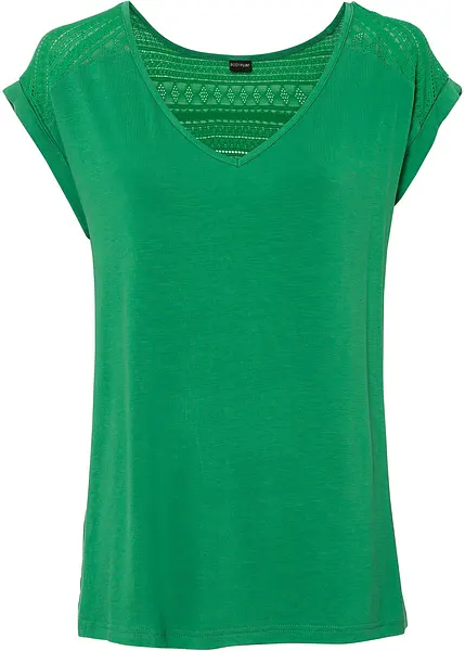 Groen topje met kant hotsell
