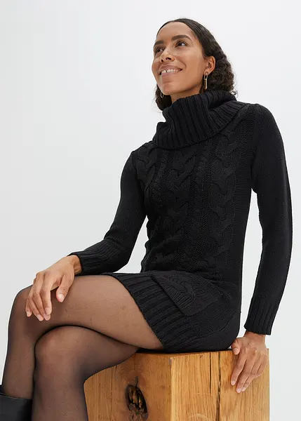 Gebreide Jurk Dames Bonprix Moderne Jurk Met Een Diepe Hals