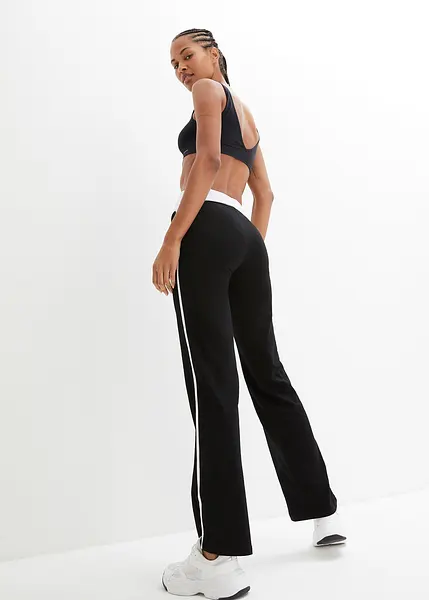 Sportbroek van katoen met aangename stretch