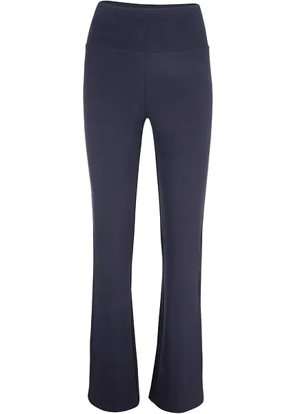 Comfortabele legging met wijd uitlopende pijpen donkerblauw