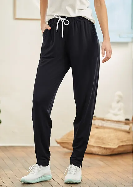 Lichte en comfortabele basic sweatpants met steekzakken opzij