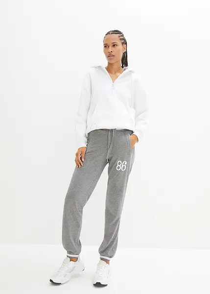 Joggingbroek van een elastische katoenmix rood • Prijs € 21,99 • online shop