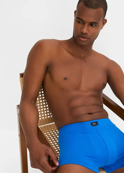 Comfortabele boxer met biologisch katoen zwart+grijs gemêleerd+