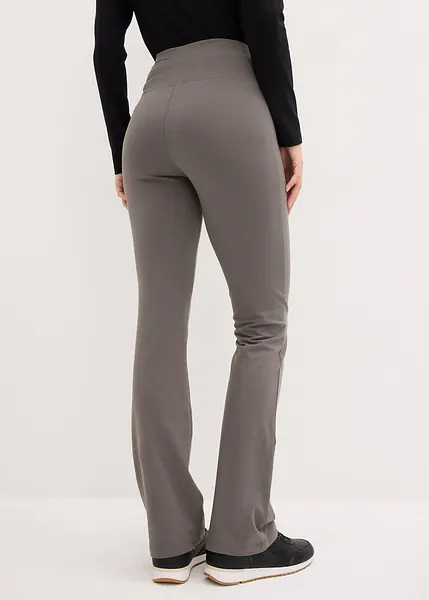 WILLIT Yogabroek Dames Bootcut - Stretch Werkbroek Met Riemlussen & 4 Zakken Casual Kantoor