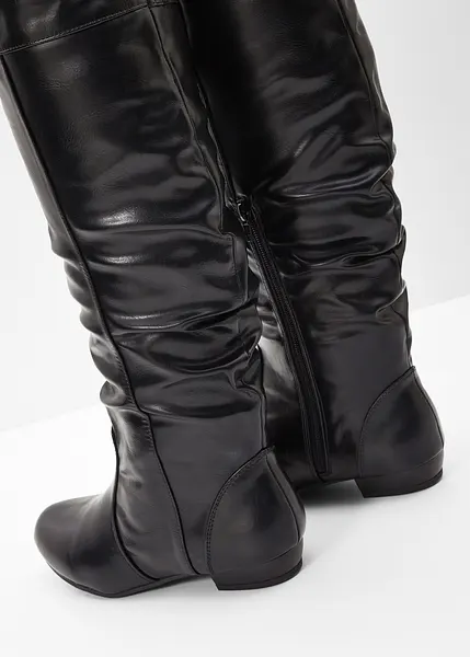 Hippe overknee laarzen van RAINBOW zwart