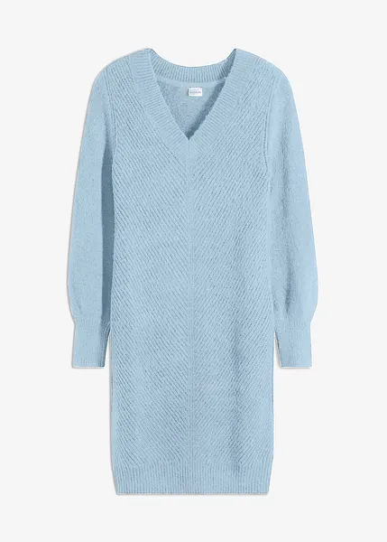 Moderne jurk met een diepe hals