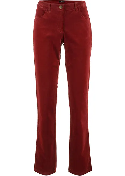 Stretch corduroy broek, straight