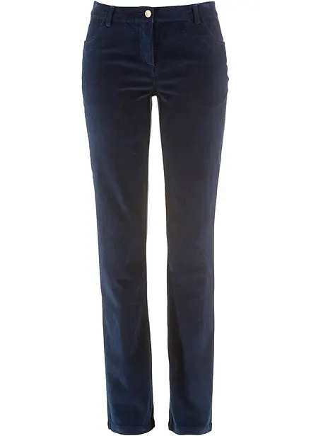 Stretch corduroy broek, straight
