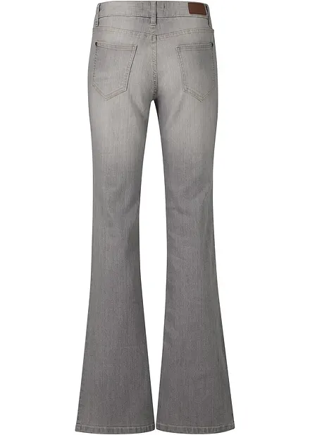 Bootcut comfort stretch jeans, mid waist