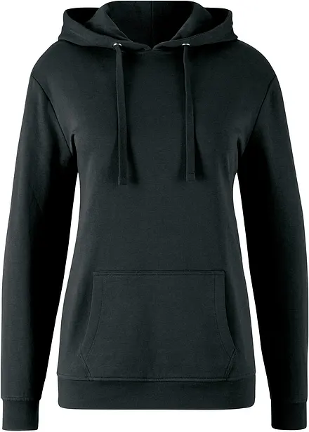 Basic hoodie van zacht frotté