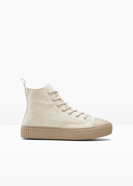 High top plateau sneakers