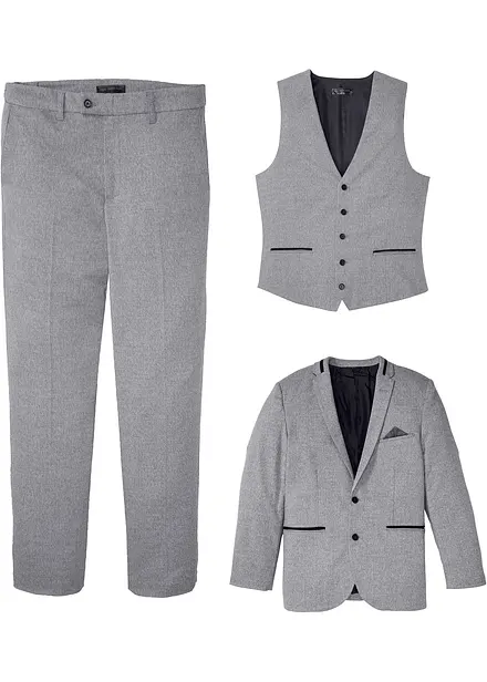 3-delig pak: colbert, broek, gilet