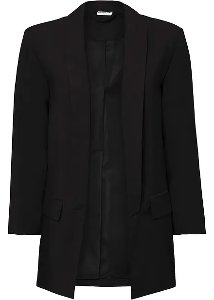 Lange blazer in een viscosemix