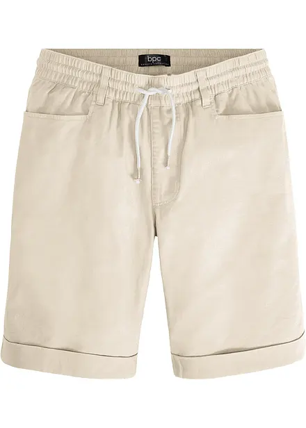 Instap bermuda van linnenmix, regular fit