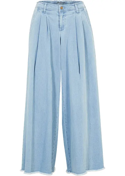Wide leg jeans, broekrok