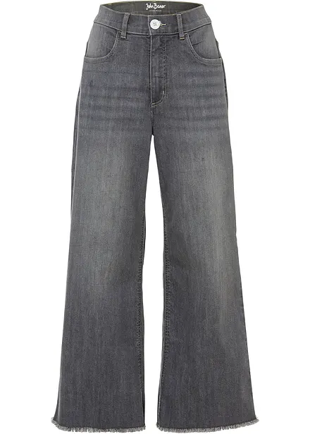 Comfort stretch 7/8 jeans, wide fit