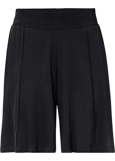 Jersey bermuda met comfortband